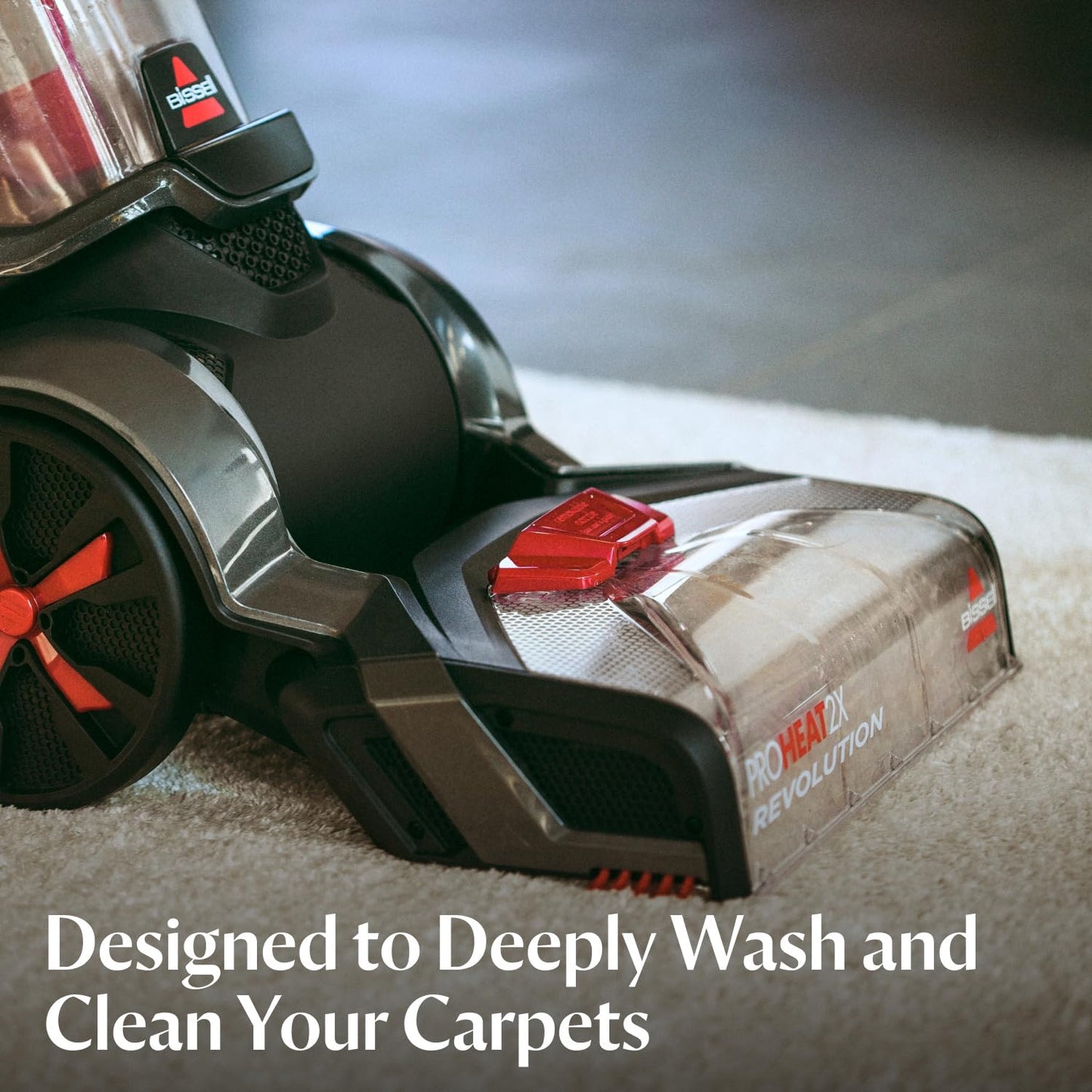 BISSELL ProHeat 2X Revolution, Carpet Cleaner, Carpet Stain Remover Outcleans the Leading Rental with HeatWave Technology, Carpets Dry in 30 Min, Upholstery Cleaner with 3.7L Clean Water Tank, 18583