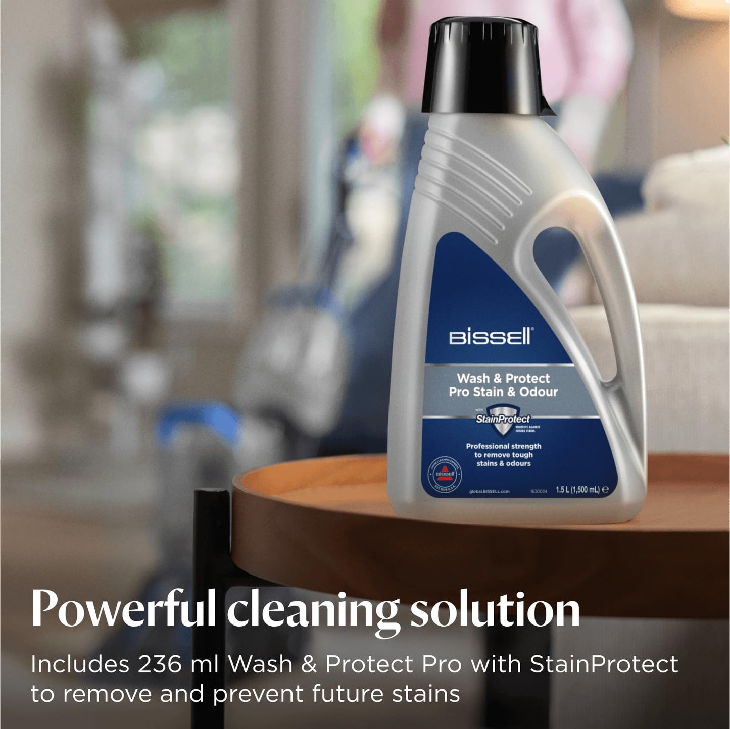 BISSELL PowerWash Compact, Compact Carpet Cleaner for Stains & Odours, Portable Carpet Stain Remover, Multisurface Rug Cleaner, 600W, Corded,76 dBa, 4055E