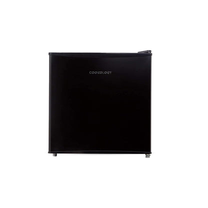 Cookology 46L Small Tabletop Mini Fridge with Chiller Box - For Counter Tops - Reversible Door - Adjustable Temperature Control & Legs - Black