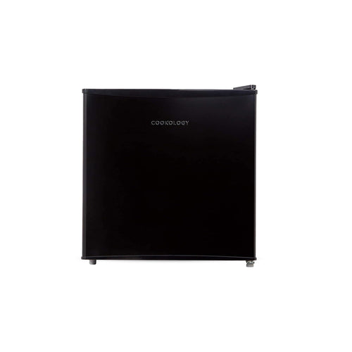 Cookology 46L Small Tabletop Mini Fridge with Chiller Box - For Counter Tops - Reversible Door - Adjustable Temperature Control & Legs - Black