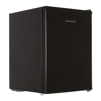 Cookology 67L Small Tabletop Mini Fridge - Reversible Door - Adjustable Temperature Control & Legs - Chiller Box - Black