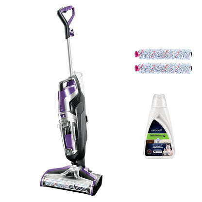 BISSELL CrossWave Pet Pro, 3-in-1 Multi-Surface Wet and Dry Vacuum Cleaner, Floor Cleaner Machine All in 1 Step, Vacuums, Washes & Dries, Hard Floors & Area Rugs, For Pet Owners, Corded, 2224E