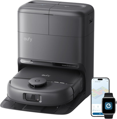 eufy New 2026 Robot Vacuum Cleaner With Mop,C28 Omni,HydroJet Self-Cleaning Roller Mop,Upgraded from X10 Pro,15,000Pa Suction,All-in-1 Station,Tangle-Free,Auto Mop Washing&Drying,AI Obstacle Avoidance