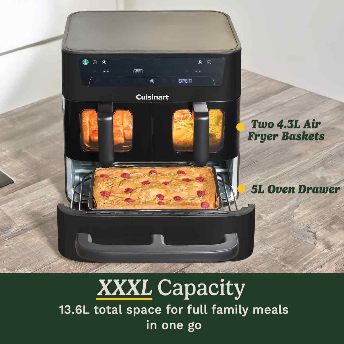 13.2L Tri-zone air fryer Blk Window