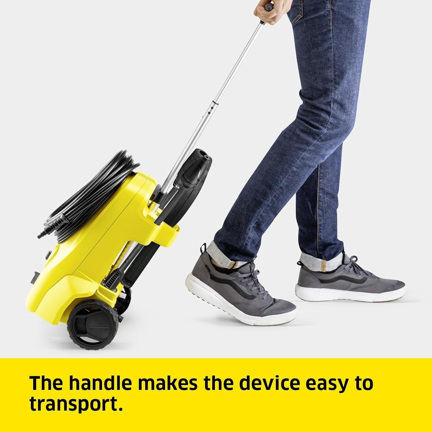 Kärcher K 3 Classic Home pressure washer, pressure: max. 120 bar, flow rate: 380 l/h, area: 25 m²/h, water filter, weight: 4.2 kg, high-pressure hose and gun, dirt blaster, spray lance, Home Kit