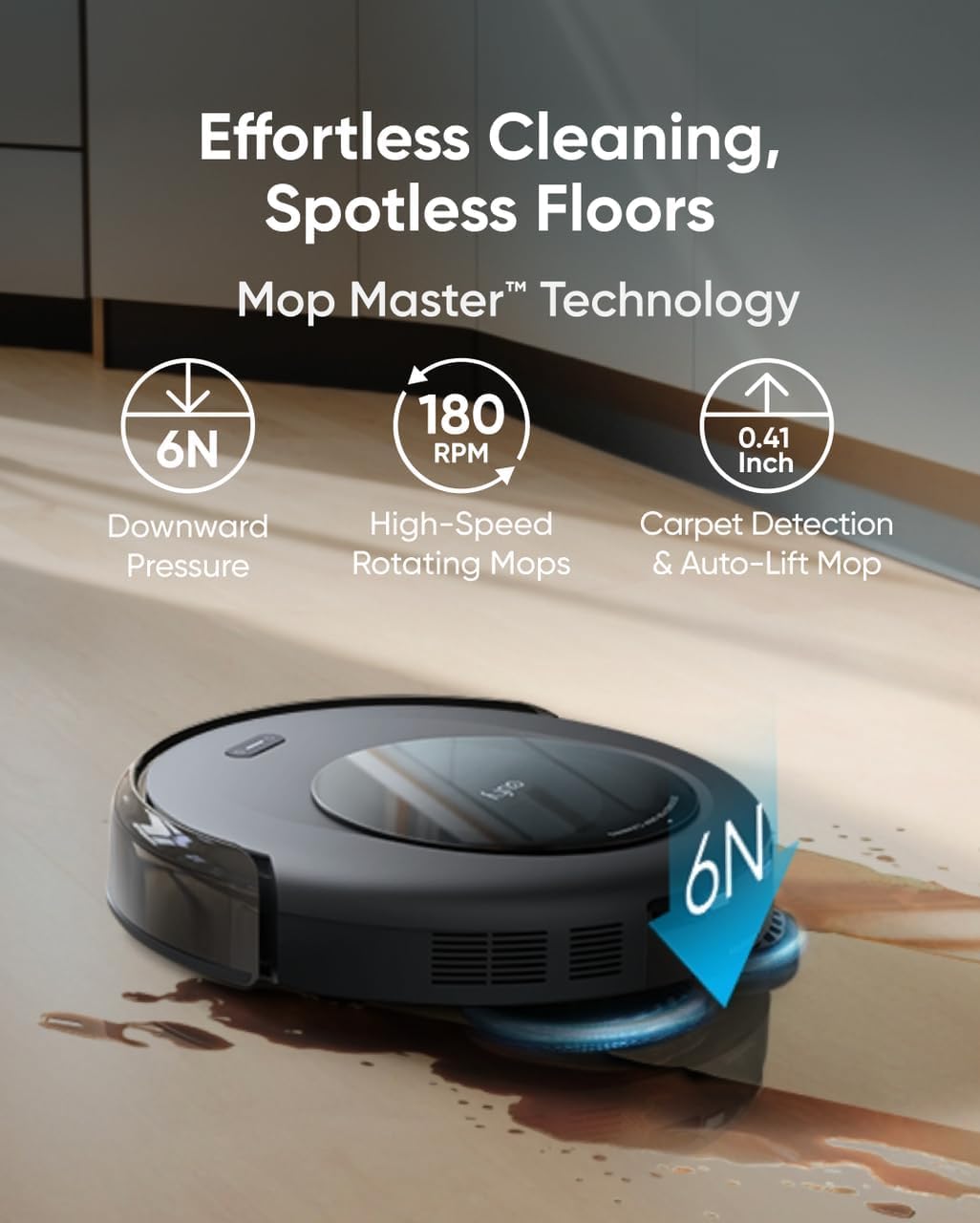 eufy Omni C20, Robot Vacuum Cleaner with Mop, All-in-One Station,7,000 Pa Suction, Ultra-Slim, Auto Emptying, Washing and Drying for Hands-Free Cleaning, Mop Lifting and Carpet Detection (New Edition)
