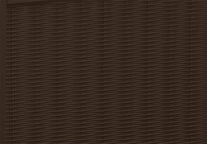 Keter Borneo 416L Outdoor 60% recycled Garden Furniture Storage Box Brown Rattan Effect | Fade Free | All Weather Resistant | Safe and Secure | Zero Maintenance | 2 year Warranty