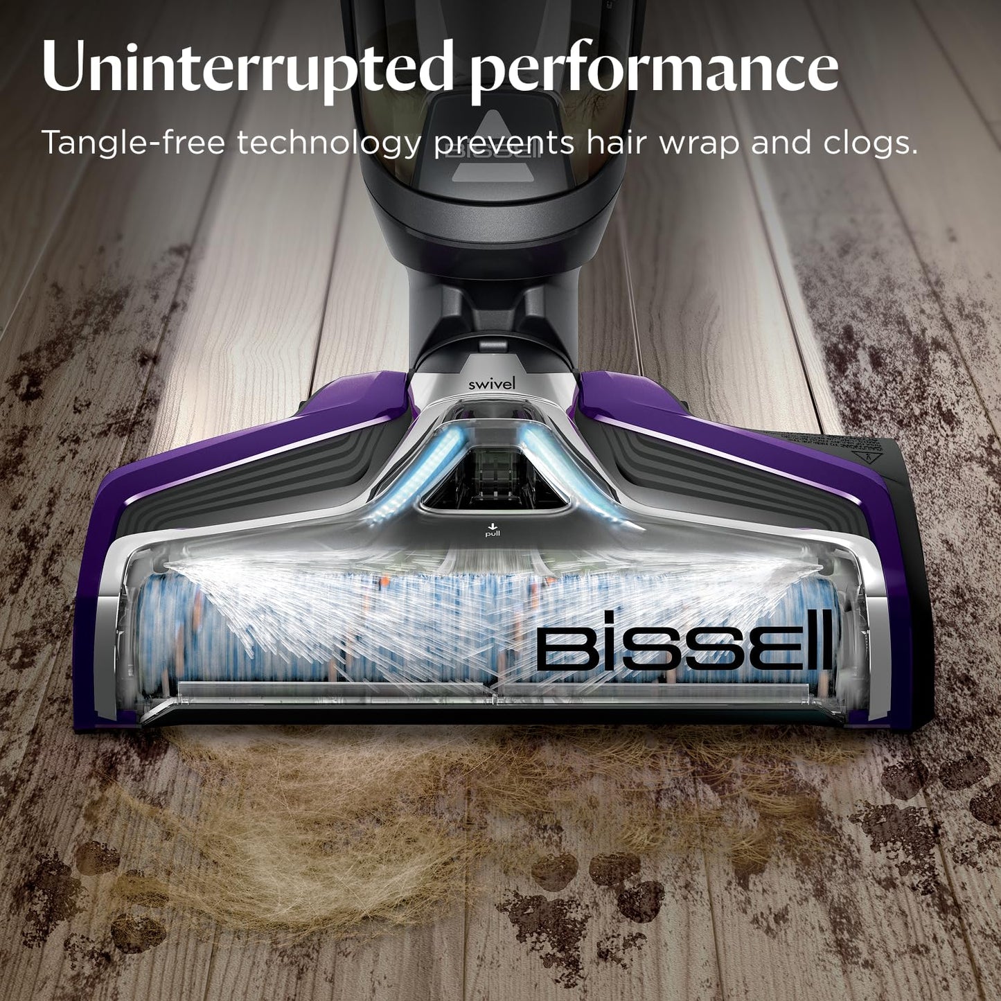 BISSELL CrossWave Pet Pro, 3-in-1 Multi-Surface Wet and Dry Vacuum Cleaner, Floor Cleaner Machine All in 1 Step, Vacuums, Washes & Dries, Hard Floors & Area Rugs, For Pet Owners, Corded, 2224E